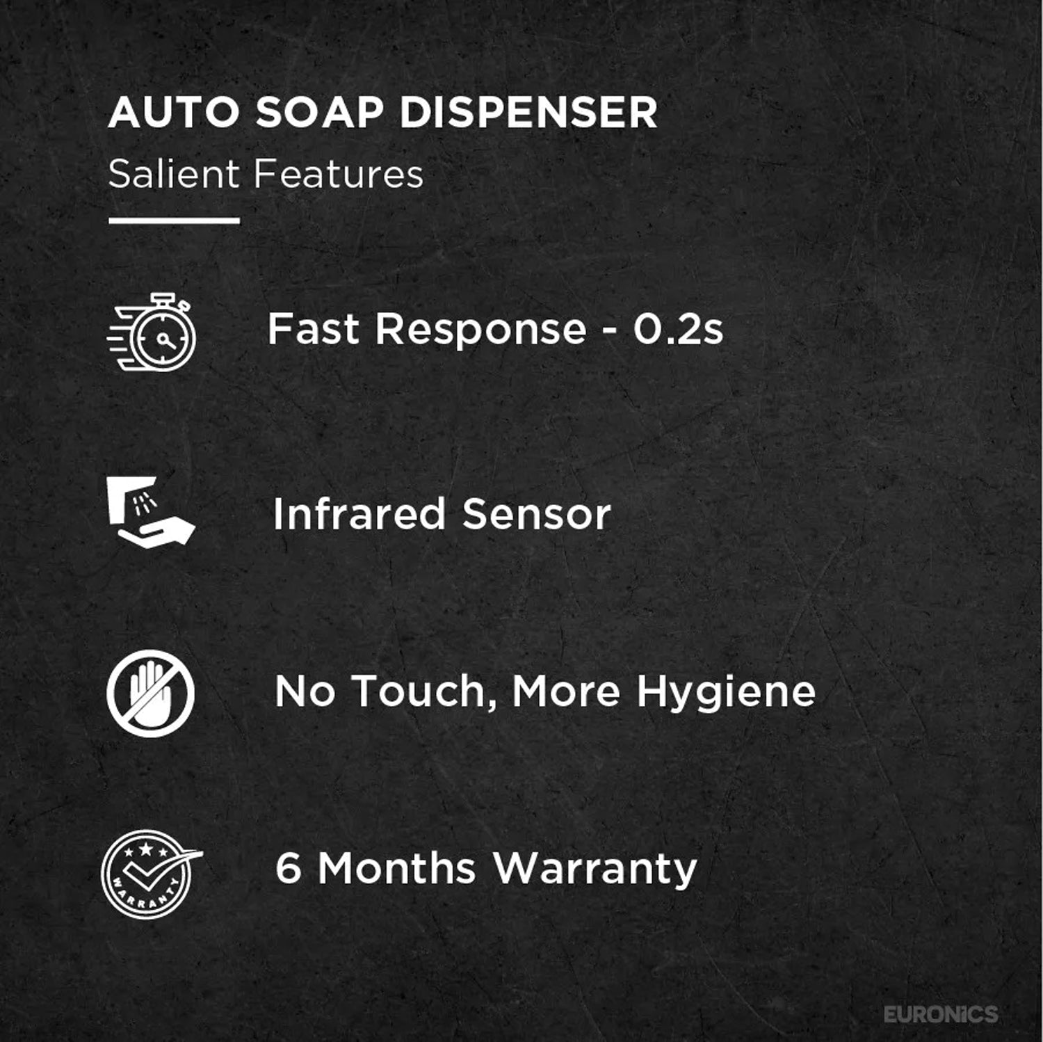KSD4W — Auto Soap Dispenser Touch-Free White Auto Soap Dispenser for Commercial & Public Wash Areas