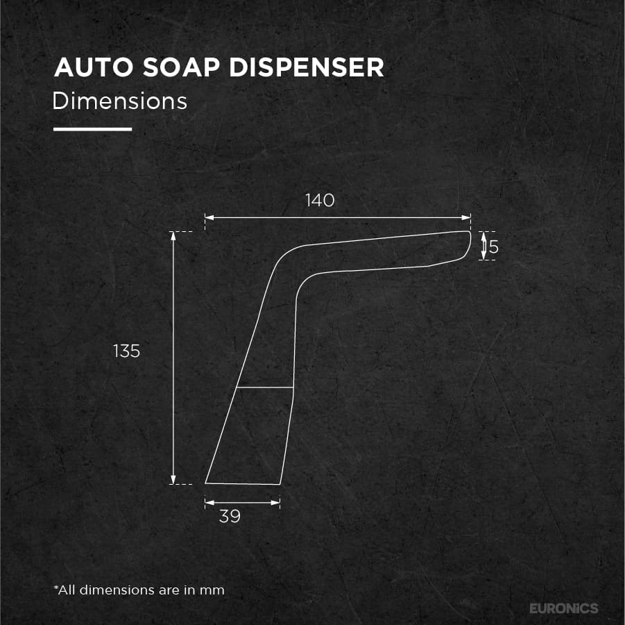 KSD14 Auto Soap Dispenser(Basin Mount) - Euronics Industries