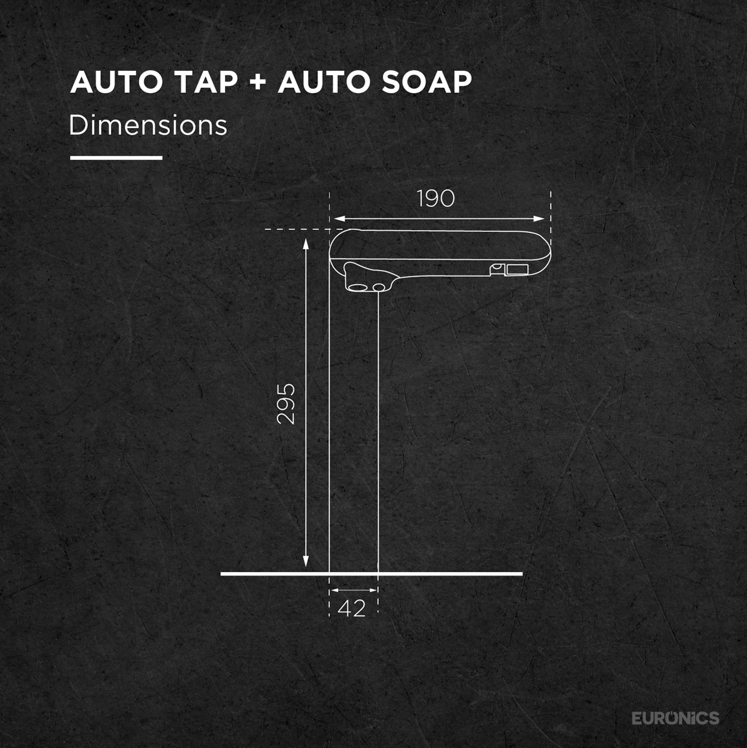KSDT20L 2-in-1 Automatic Sensor Faucet & Soap Dispenser for Commercial Washrooms