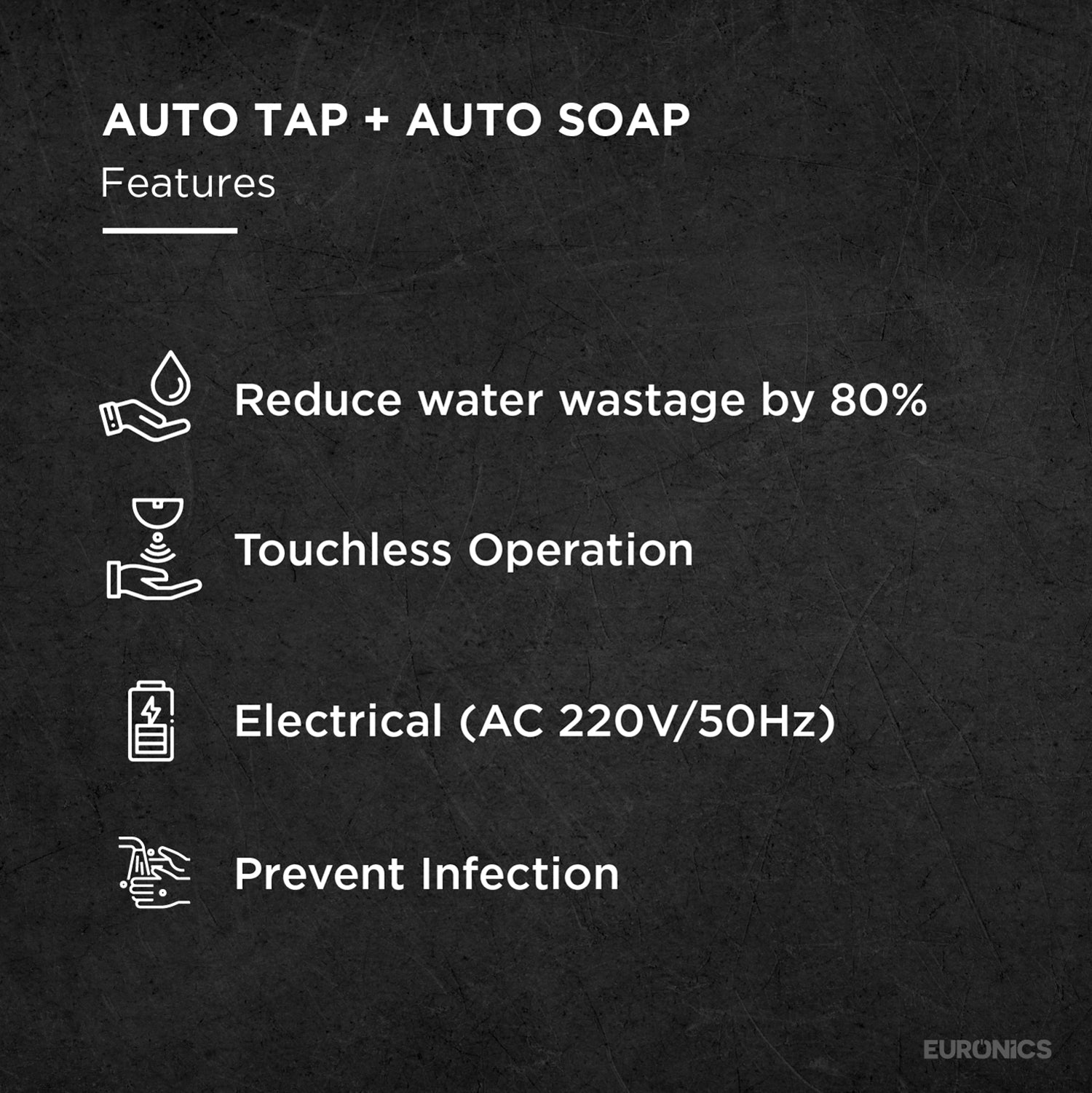 KSDT20L 2-in-1 Automatic Sensor Faucet & Soap Dispenser for Commercial Washrooms