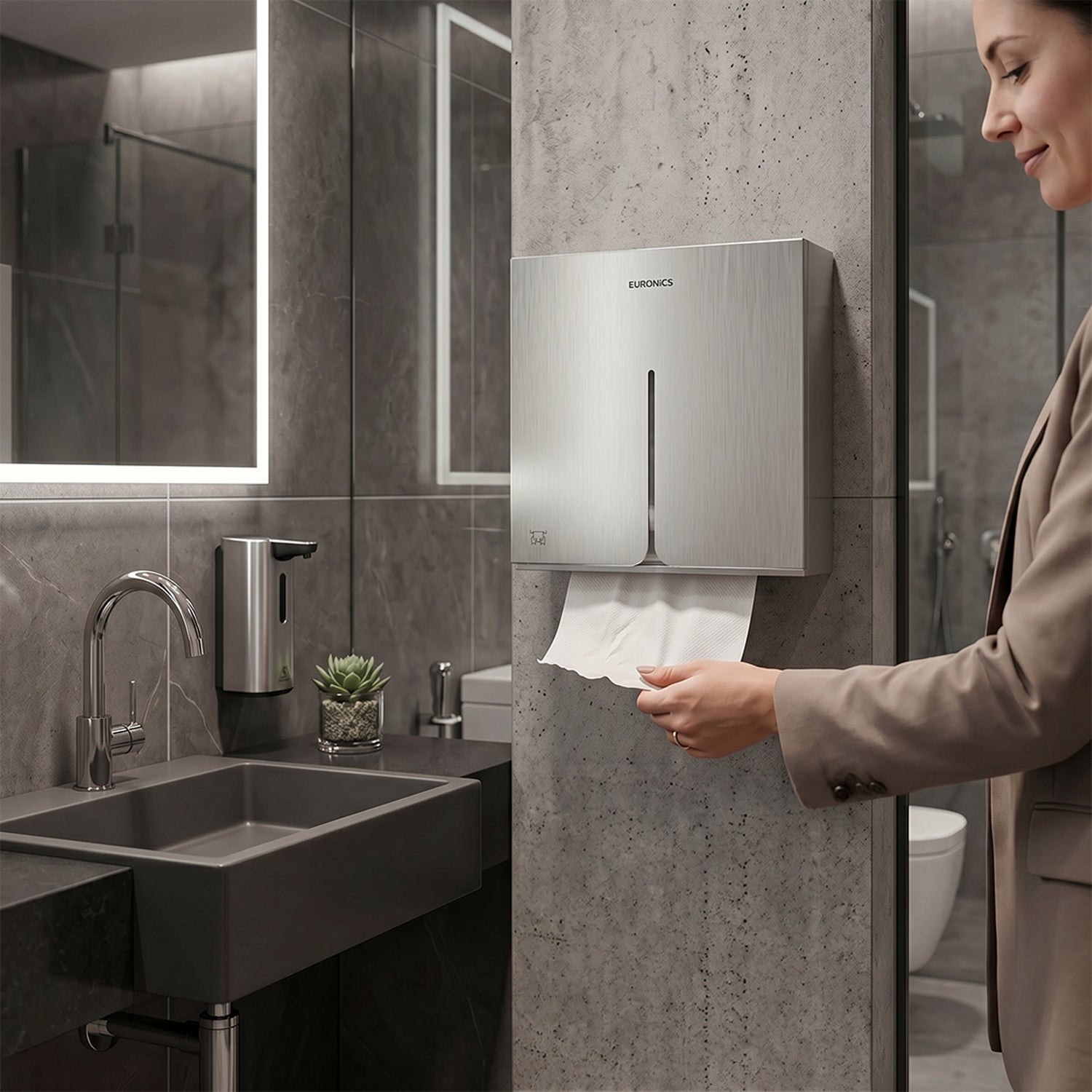 Image of Linea P2 — Paper Towel Dispenser

Compact Stainless Steel Paper Towel Dispenser for Efficient Commercial Washrooms
