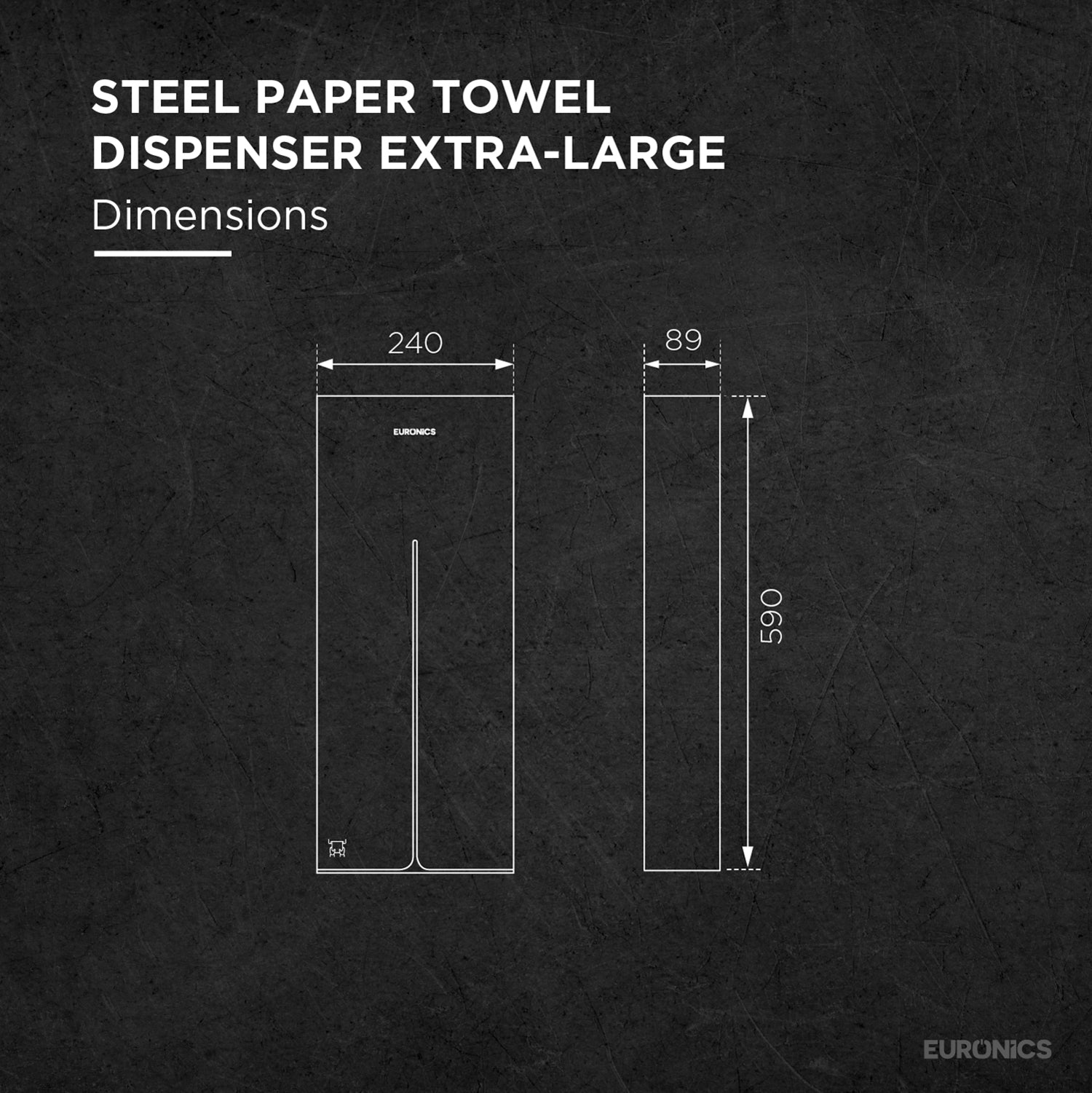 Image of Linea XP3 — Steel Paper Towel Dispenser (Extra-Large)

High-Capacity Stainless Steel Paper Towel Dispenser for High-Traffic Commercial Washrooms