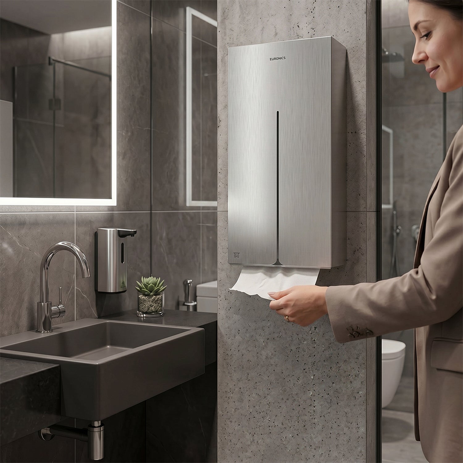 Image of Linea XP3 — Steel Paper Towel Dispenser (Extra-Large)

High-Capacity Stainless Steel Paper Towel Dispenser for High-Traffic Commercial Washrooms