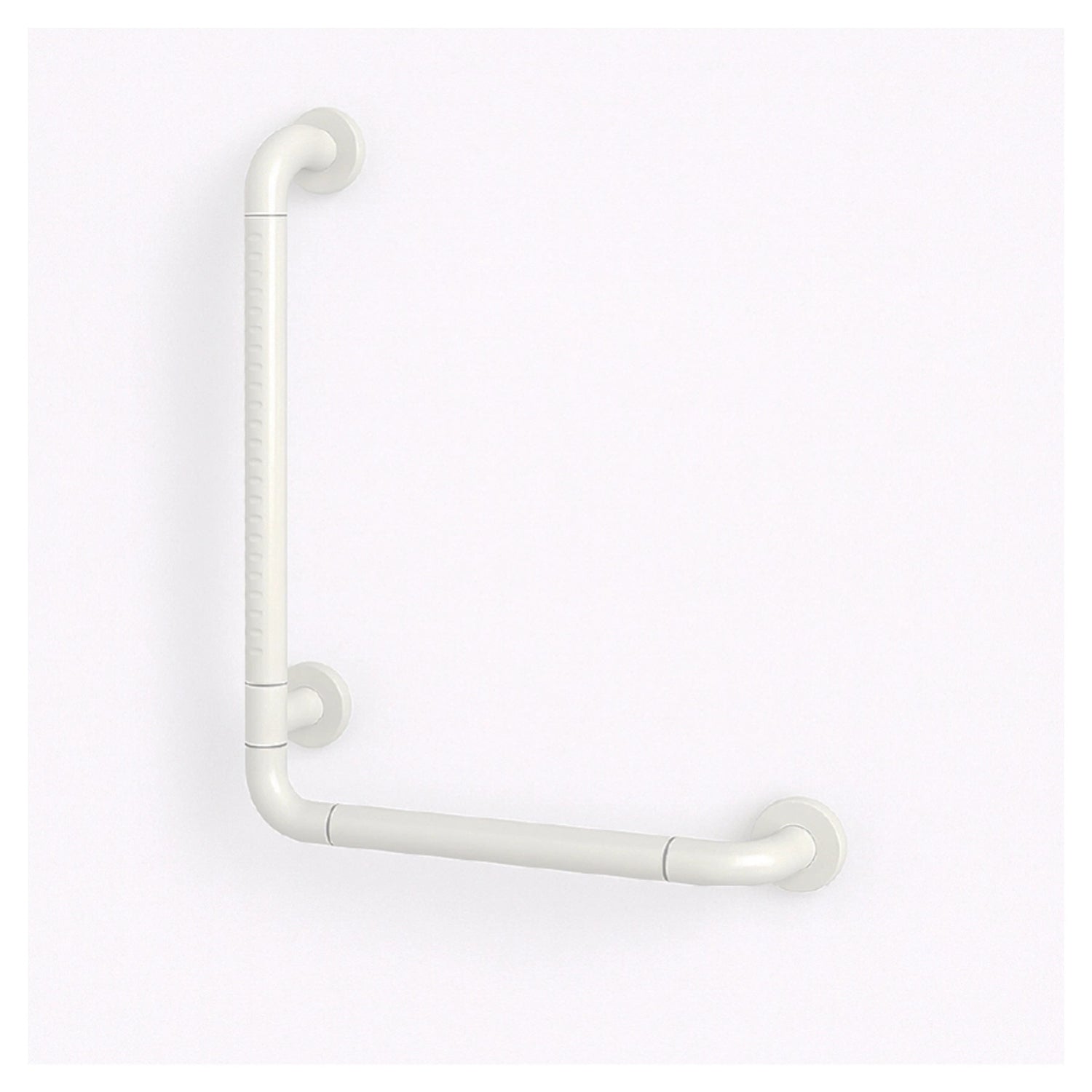 Image of NGR04 L Nylon-Coated Stainless Steel L-Shaped Grab Bar for WC Areas