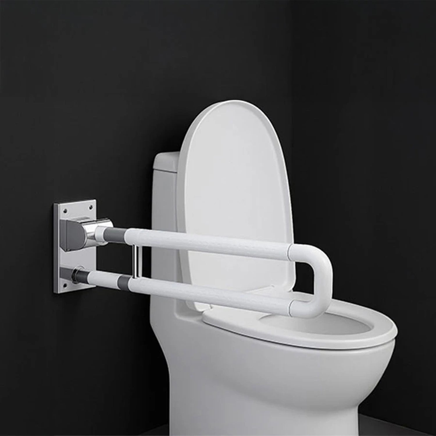 Image of NGRS02 Swing-Type Nylon-Coated Stainless Steel Grab Bar for WC Areas