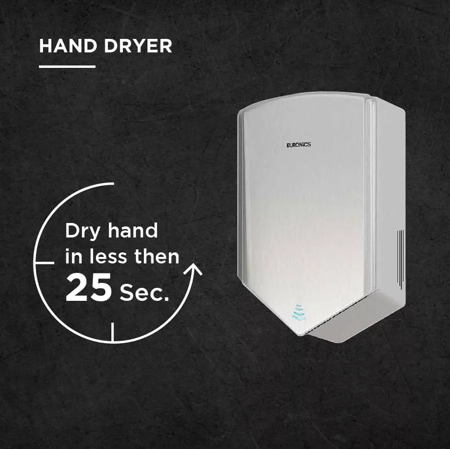 PHD06S Steel V Shape Hand Dryer - Euronics Industries