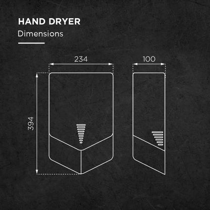 PHD501 High Speed Hand Dryer - Euronics Industries