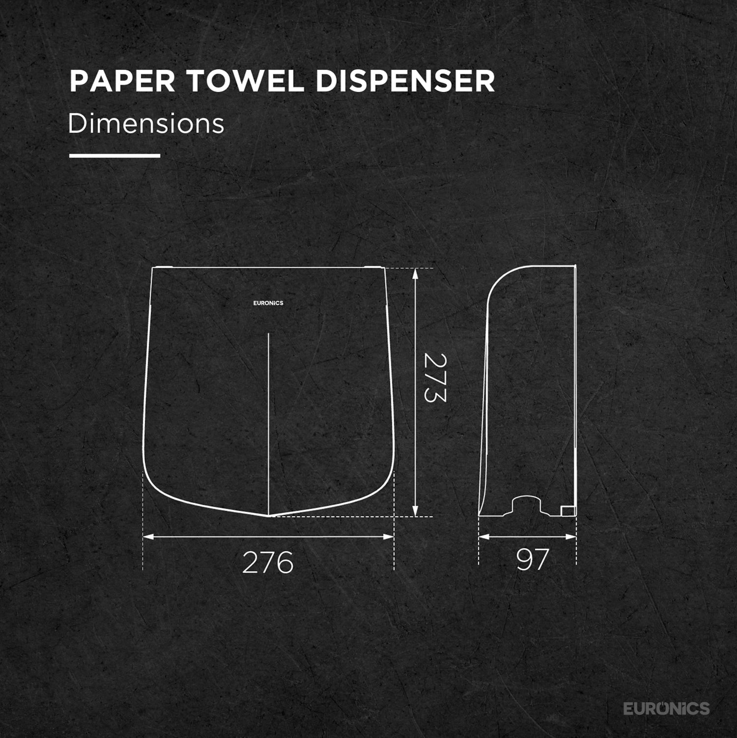 Image of Tierra Premium Manual Stainless Steel Paper Towel Dispenser for Washbasin Areas