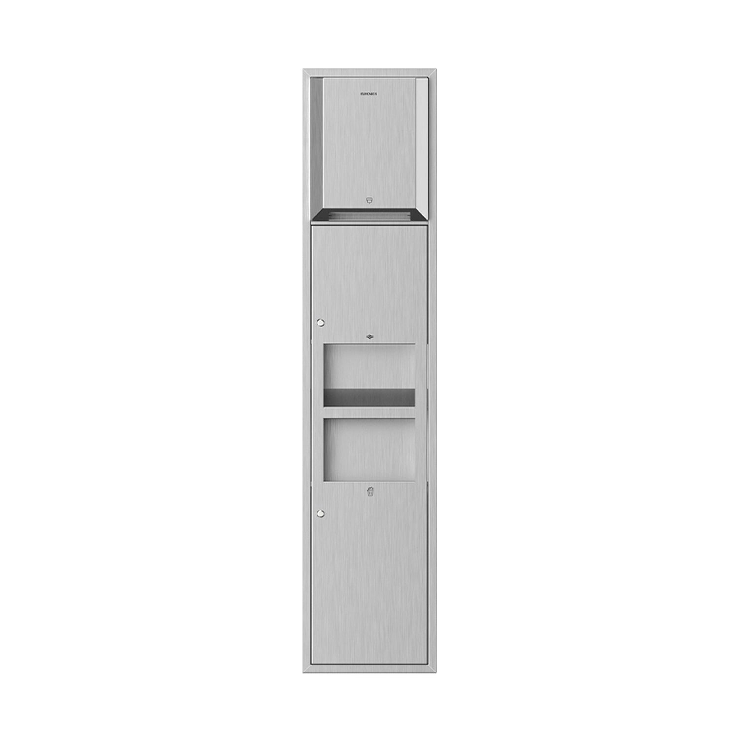 Image of Trimax R5— Recessed All-in-One Washroom Panel

Automatic Paper Roll Dispenser + Hand Dryer + Waste Receptacle