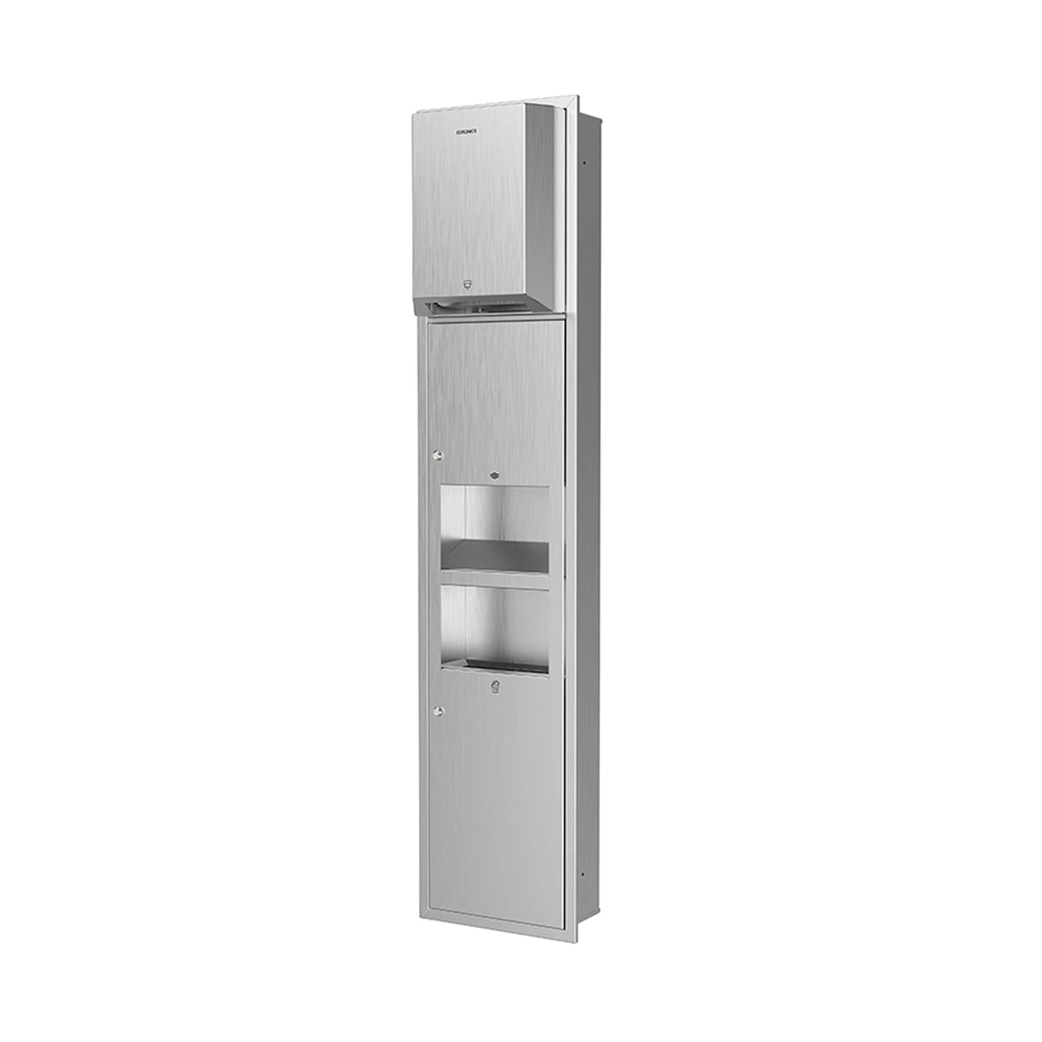 Image of Trimax R5— Recessed All-in-One Washroom Panel

Automatic Paper Roll Dispenser + Hand Dryer + Waste Receptacle