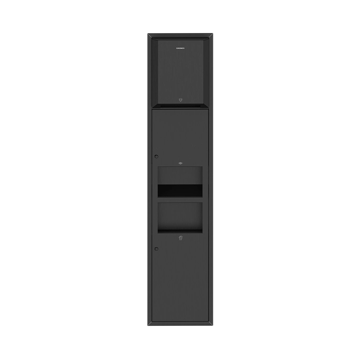 Trimax R5— Recessed All-in-One Washroom Panel

Automatic Paper Roll Dispenser + Hand Dryer + Waste Receptacle
