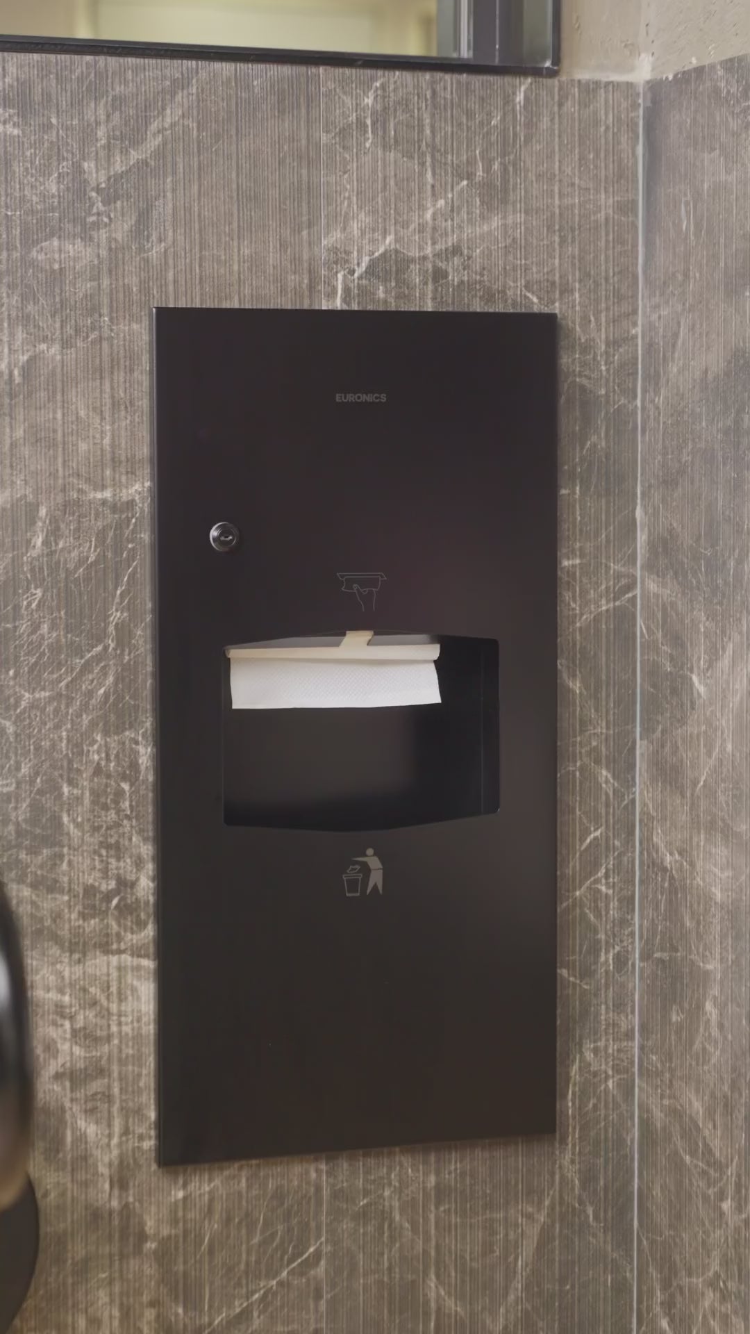 KPD3S (Tissue Dispenser + Waste Receptacle) – Mini