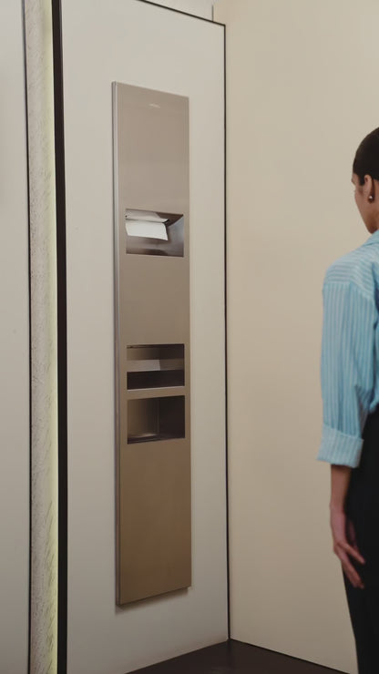 KMR2N (Hand Dryer + Tissue Dispenser + Waste Receptacle)