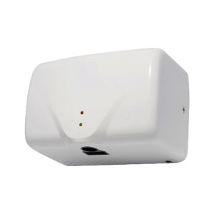 White hand dryer for bathrooms