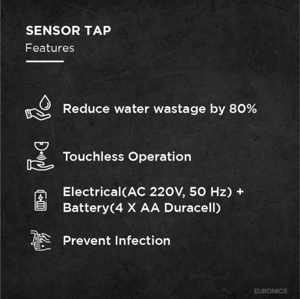 Euronics ET-17 Sensor Tap features